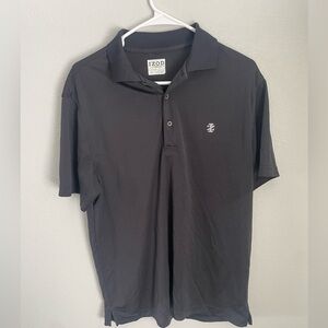 Men’s Izod Golf Black Polo Short Sleeve Shirt Size Medium